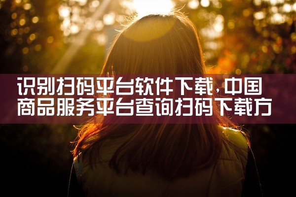识别扫码平台软件下载
