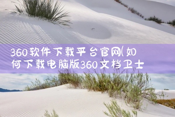 360软件下载平台官网