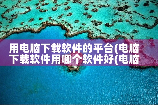 用电脑下载软件的平台
