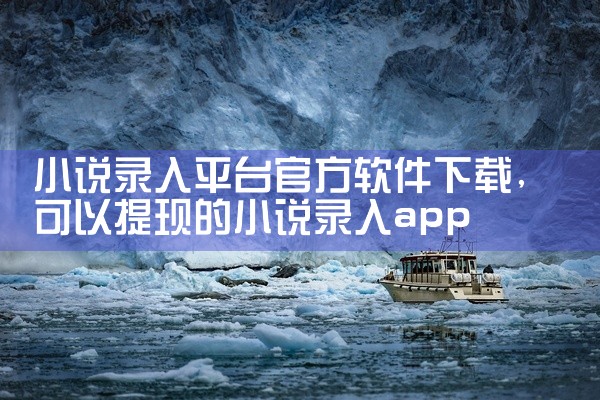 小说录入平台官方软件下载